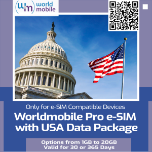 Worldmobile PRO eSIM with USA Data Packages