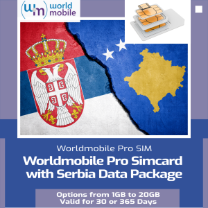 Worldmobile PRO SERBIA SIM Card With Data Packages